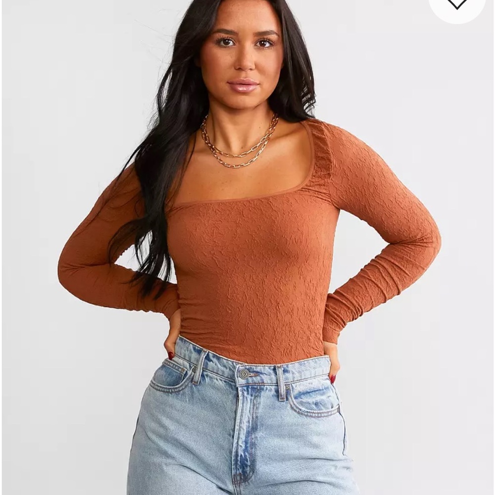 Free People Intimately Rust Long Sleeve